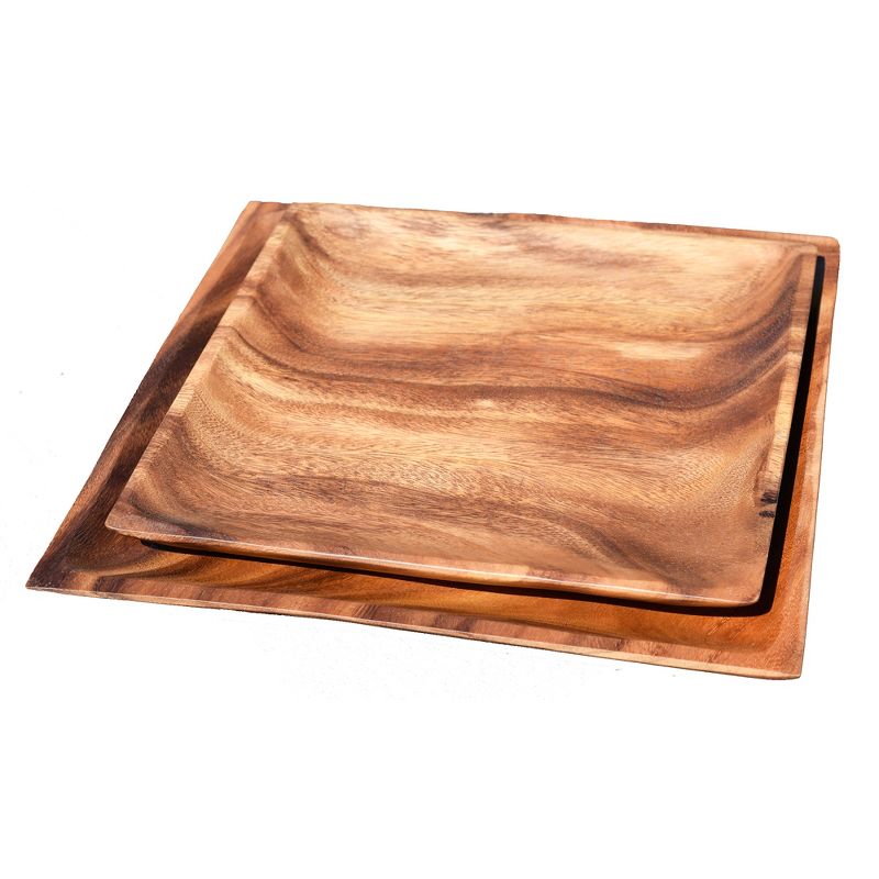 Pacific Merchants Acaciaware 14 Inch Square Tray, 1 of 5