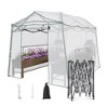 YARDSIGHT 11 x 8.5 FT Walk-in Greenhouse, Portable Pop-up Greenhouse 3 Adjustable Hights Heavy Duty Plant Gardening Canopy with Durable PE Cover - 2 of 4