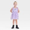 Toddler Girls' Audrey Camille Bluey Flower Embroidery Tulle Dress - Purple - 4 of 4