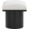 Meridian Furniture,Pavilion Black Boucle Fabric Bench/Stool - 3 of 4