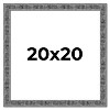 PosterPalooza | Square Distressed Black Picture Frame - UV Acrylic, Foam Board Backing, Hanging Hardware - 2 of 4