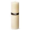 tagltd Chapel 3X10 Ivory Pillar Paraffin Decorative Wax Candle Unscented Drip-Free Long Burning 145 Hours For Home Decor Wedding Parties Set of 2 - 3 of 4