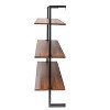 3 Tier and 2 Tier Bathroom Shelves Metal, Wood Hanging Storage Bookshelf - 2 of 4