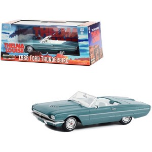 1966 Ford Thunderbird Convertible Light Blue Met. w/White Interior "Thelma & Louise" Movie 1/43 Diecast Model Car by Greenlight - 1 of 3