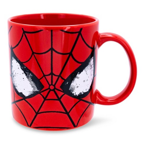 Silver Buffalo Marvel Comics Spider-Man Classic Mask Ceramic Mug | Holds 20  Ounces