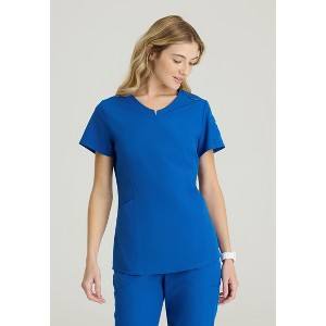 Skechers Vitality By Barco Women's Aura 3-Pocket Notched V-Neck Scrub Top - 1 of 4