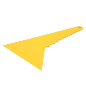 Unique Bargains Plastic Car Window Sticker Vinyl Film Scraper Squeegee Cleaning Tool Yellow 1 Pc - 1 of 3