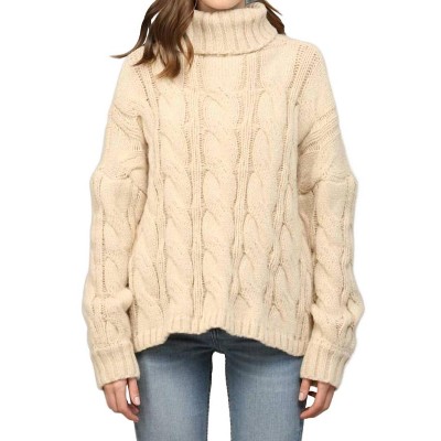 Women's Cable Knit Turtleneck - Fate