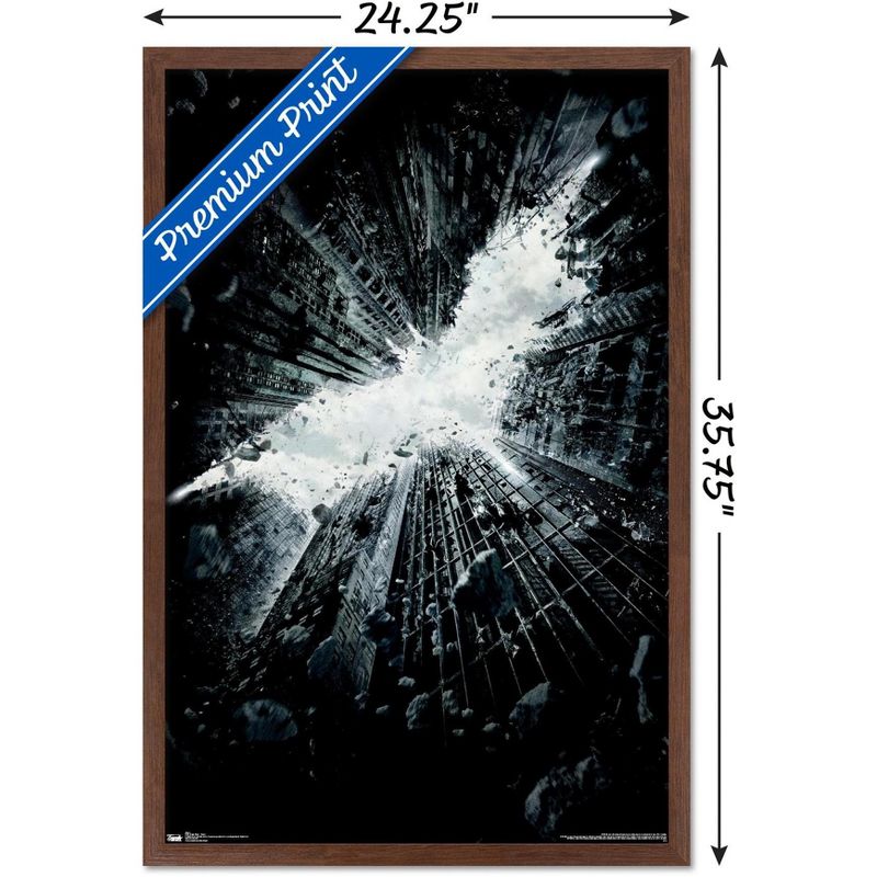 Trends International DC Comics Movie - The Dark Knight Rises - Teaser One Sheet Framed Wall Poster Prints, 3 of 7