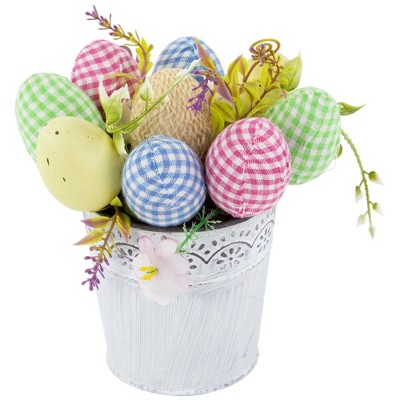 Northlight Easter Egg Spring Potted Floral Arrangement - 7"