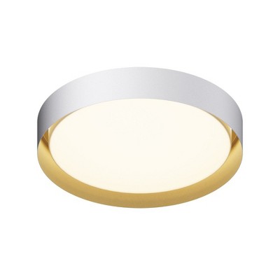 ET2 Lighting Echo 1 - Light Flush Mount in  White/Gold