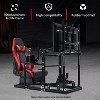 Dardoo Aluminum Racing Sim Cockpit with Adjustable Red Seat & Monitor Stand,fit for Logitech,Thrustmaster T300,Fanatec(Wheel/Pedals Not Included) - 4 of 4