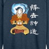 Women's - Avatar: The Last Airbender - Aang Sitting Avatar State Lightweight French Terry Wide Neck Long Sleeve Shirt - 2 of 4