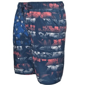 U.S. Aparel Men's American Floral Bathing Suit - 1 of 3