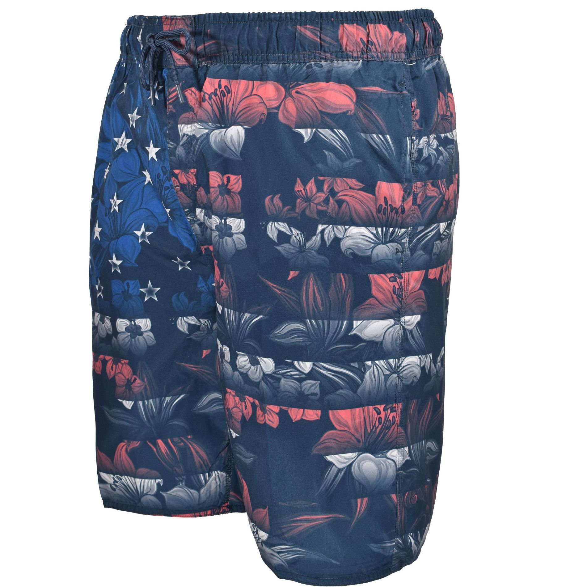 U.S. Aparel Men's American Floral Bathing Suit