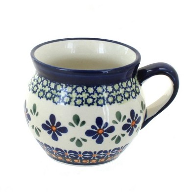 Blue Rose Polish Pottery 911 Zaklady Medium Bell Shaped Mug : Target