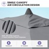 Crestlive Products 9 x 5 FT Patio Outdoor Umbrella  Rectangular Tilting Parasol Waterproof - 4 of 4