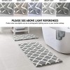 FONTOI Bittman Reversible Bathroom Rugs High Pile Luxrurious Tufted Plush Bath Mat Absorbent Indoor Shower Geometric Design Mat Indoor Room Décor - 2 of 4