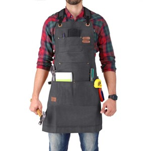WHITE DUCK Premium Canvas Work Apron - Adjustable Tool Apron for Men, Durable 100% Canvas with Multiple Pockets for Workshop, Mechanic, Carpenter - 1 of 4