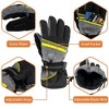SUN CUBE Ski Gloves Men Women, Waterproof Thermal Winter Snow, 3M Thinsulate Pocket Cold Weather Outdoor Snowboard - 4 of 4