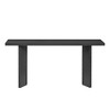 Paaaawaters Stylish Console Table with Pine Veneer and Geometric Legs,Suitable for Living Room, Study and Dining Room - 3 of 4
