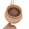 3 Pot Hanging Planter Terracotta & Jute by Foreside Home & Garden - 3 of 4