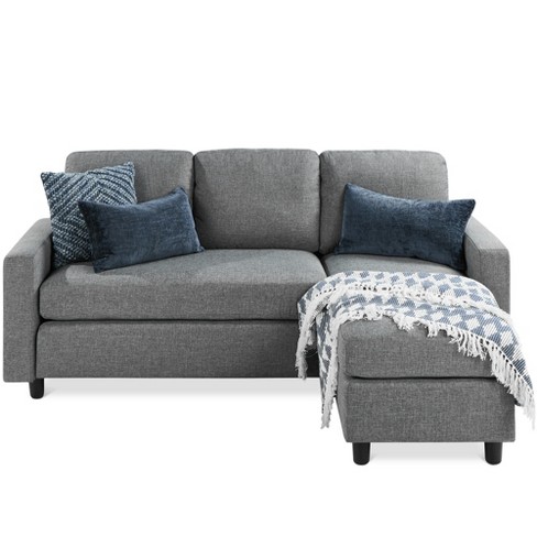 3 cushion couch with chaise best sale