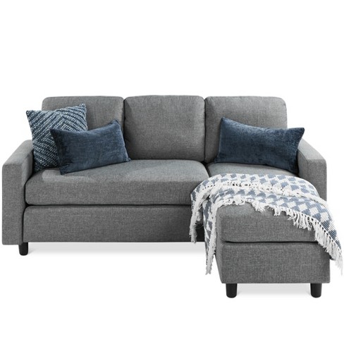 Linen Sectional Sofa Couch