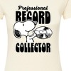 Women's - Peanuts - Snoopy Record Collector Fitted Graphic T-Shirt - 2 of 4