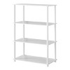 No Tools 4-Shelf Storage Bookcase, True Black Oak - 3 of 4