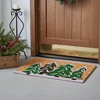 HomeRoots 24" X 36" Brown Green And White Christmas Trees Outdoor Coir Door Mat - 2 of 4