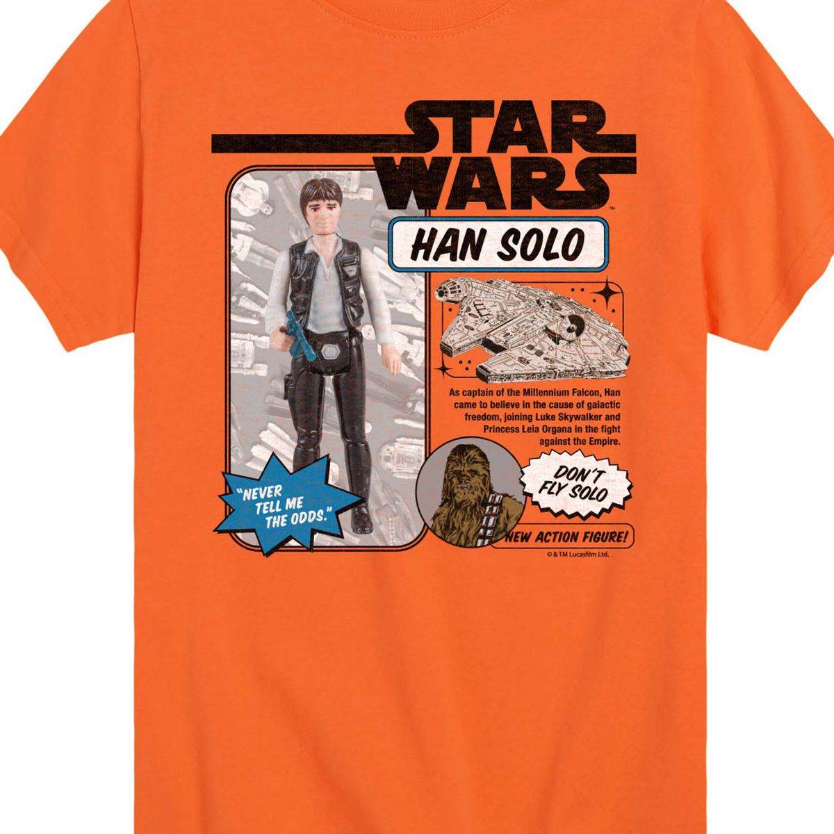Boys' - Star Wars - Han Solo Action Figure Short Sleeve Graphic T-Shirt - thumbnail 10