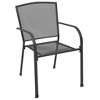 vidaXL Patio Chairs 4 pcs Mesh Design Anthracite Steel - 2 of 4