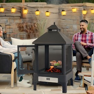 VYNXARIA Heavy Duty Garden Metal Outdoor heating furnace for backyard fir pit - 1 of 4