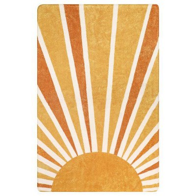 Lahome Cevin Machine Washable Abstract Botanical Area Ru- Soft Low-Pile Carpet for Living Room, Bedroom, or Entryway