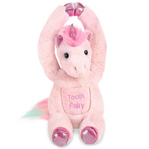 Bearington Lil' Shimmers The Pink Unicorn Plush, 12 Inch Tooth Fairy Stuffed Animal - 1 of 4