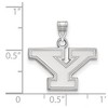 Black Bow Jewelry 14k White Gold Youngstown State Penguins NCAA Small Pendant - 2 of 3