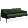 3-Seater Polyester Fabric Modern Upholstered Sofa with Deep Seat and Sturdy Legs - 3 of 4