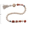 Storied Home Wood Bead Garland with Cotton Tassel - 2 of 3