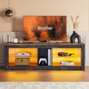 Bestier RGB TV Stand for TVs up to 60" with LED Lights Entertainment Center - 2 of 4