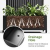 Lirago Metal Planter Box privacy screen Garden Bed with Trellis and Wheels-Black- 6 ft.Hx3 ft.W - 4 of 4
