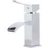ALFI  AB1258-PC Polished Chrome Square Body Curved Spout Single Lever Bathroom Faucet - 4 of 4
