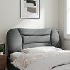 vidaXL Headboard Cushion Light Gray 39.4" Fabric - 3 of 4