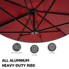 CASAINC 10 x 13 ft Cantilever Umbrella Square Patio Umbrella Outdoor With Base - 4 of 4