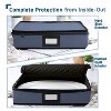 StorageBud Fine China Storage Containers, Durable Dinnerware Storage Set, Hard Shell Quilted Dish Storage Boxes with Felt Dividers - 4 of 4