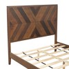NicBex Mid-Century King/Queen/Full Size Wood Platform Bed with Elevated Headboard for Adults/Boys/Girls - 4 of 4