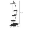 5 Tier Metal Plant Stand, Half Moon Shape Curved Flower Pot Holder Shelf, 2 Pack - 3 of 4