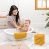 Baby Washcloths Muslin Cotton, Large 10”x10” by Comfy Cubs - 2 of 4