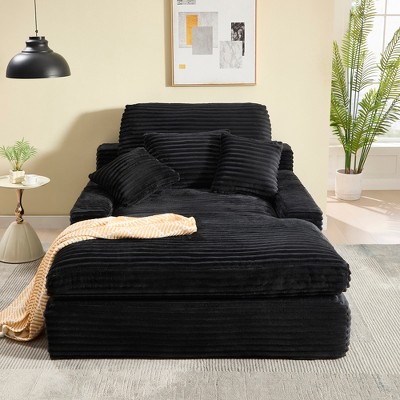 Dolonm 75" Deep Seat Sofa: 2-Seater with 4 Pillows, Plush Fabric, Easy Assembly for Living Room/Apartment/Office