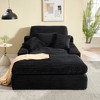 Dolonm 75" Deep Seat Lazy Sofa: 4 Plush Pillows, High-Resilience Sponge, Luxe Corduroy for Living Room/Office-6 Colors - 2 of 4